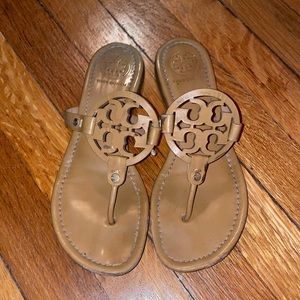 Tory Burch Branded Tan Sandals Size 7.5